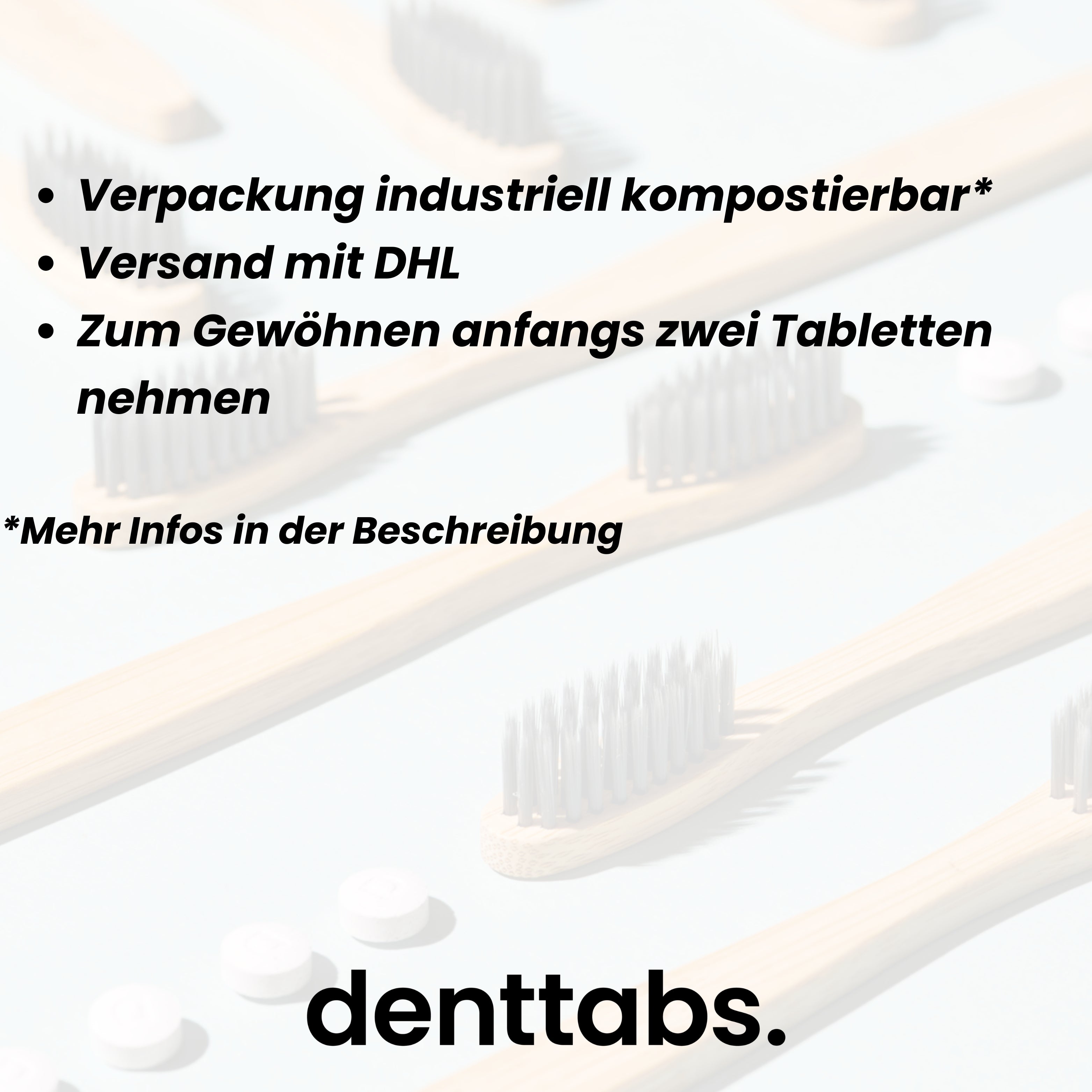 Denttabs Zahnputztabletten Strawberry mit Fluorid 125 Stk