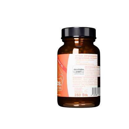 denttabs Zahnputztabletten Cinnamon xxl Glas fluoridfrei