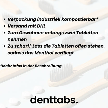 Denttabs Mint ohne Fluorid Jahresvorrat